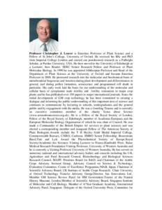 Academia / Science and technology in the United States / Chris Higgins / Geneticists / Harvey Lodish / Fellows of the Royal Society / Year of birth missing / Biology