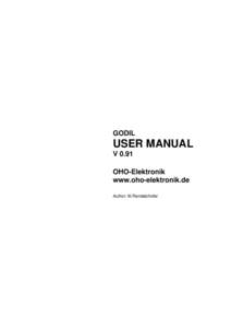 GODIL  USER MANUAL V 0.91 OHO-Elektronik www.oho-elektronik.de