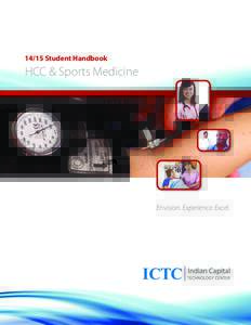 14/15 Student Handbook  HCC & Sports Medicine Envision. Experience. Excel.