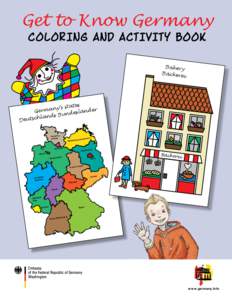 Get to Know Germany Coloring and Activity Book Bakery Bäckere i