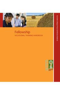 VOCATIONAL TRAINING HANDBOOK  Australian College of Rural and Remote Medicine Fellowship