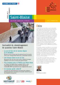 PROJET  URBAIN Saint-Blaise SECTEUR CARDEURS-VITRUVE