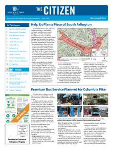 March-AprilNews and information for Arlington residents ... since 1972 In This Issue 2 Board’s 2016 Priorities