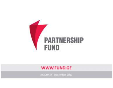 WWW.FUND.GE AMCHAM - December 2013 About The Fund  