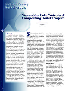 Skaneateles Lake Watershed  Composting Toilet Project Rich Abbott  Small Flows Quarterly, Spring 2004, Volume 5, Number 2