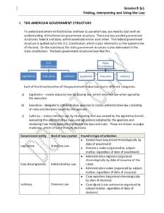 Microsoft Word - 2. ESPLA[removed]P Session 09 _a_ - Finding, Interpreting and Using the Law