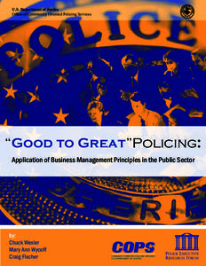 Good to Great in Policing