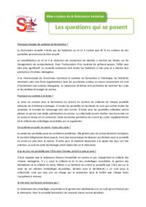 Mise en place de la Redevance Incitative  Les questions qui se posent Pourquoi changer de système de facturation ? La facturation actuelle n’incite pas les habitants au tri et il s’avère que 45 % du contenu de nos 