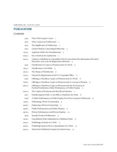 compendium: chapterPUBLICATION Contents