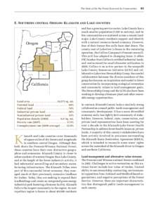 The State of the Dry Forest Zone and its Communities E. Southern