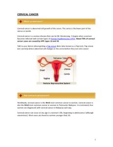 Microsoft Word - CERVICAL CANCER.doc