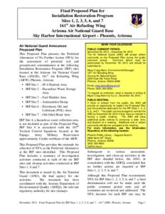 Environmental remediation / 161st Air Refueling Wing / Geotechnical investigation / Superfund / Pollution / Environment / Phoenix Sky Harbor International Airport