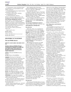 [removed]Federal Register / Vol. 78, No[removed]Friday, April 12, [removed]Notices • Commission review and discussion of preliminary recommendations and