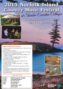 2015 Norfolk Island  Country Music Festival s e g