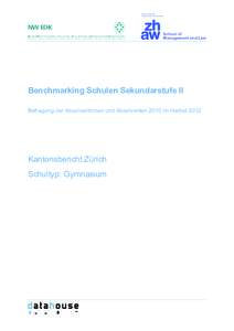 Zürcher Hochschule für Angewandte Wissenschaften NW EDK NORDWESTSCHWEIZERISCHE ERZIEHUNGSDIREKTORENKONFERENZ AARGAU · BASEL-LANDSCHAFT · BASEL-STADT · BERN · FREIBURG · LUZERN · SOLOTHURN · WALLIS