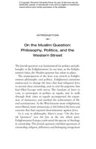 © Copyright, Princeton University Press. No part of this book may be distributed, posted, or reproduced in any form by digital or mechanical means without prior written permission of the publisher. I ntro d uction