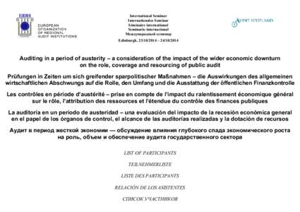 Comptroller / Court of Audit of France / Audit Scotland / Chamber of Accounts / Auditor-General / Court of Audit / International Organization of Supreme Audit Institutions / Risk / Auditing / Business