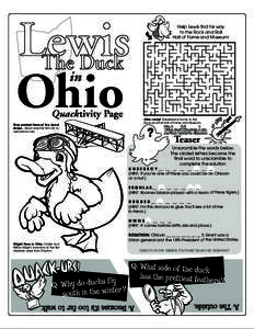 Lewis The Duck Ohio Help Lewis find his way to the Rock and Roll