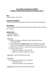 Microsoft Word - 2nd Forum Agenda.doc