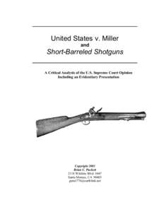 Microsoft Word - US v Miller and Short-Barreled Shotguns_PDFed.doc