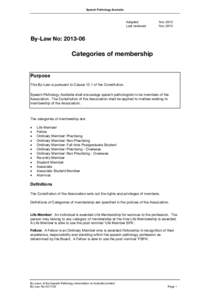 Microsoft Word - By-Law[removed]Categories of membership[removed]doc