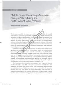 Chapter 1  Middle Power Dreaming: Australian Foreign Policy during the Rudd–Gillard Governments