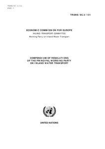 Code Européen des Voies de la Navigation Intérieure / Navigability