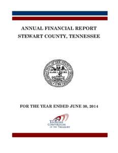 ANNUAL FINANCIAL REPORT STEWART COUNTY, TENNESSEE FOR THE YEAR ENDED JUNE 30, 2014  ANNUAL FINANCIAL REPORT