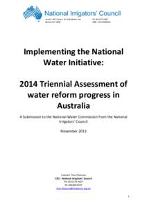 Aquatic ecology / Water resources / Water / Water management / National Water Commission