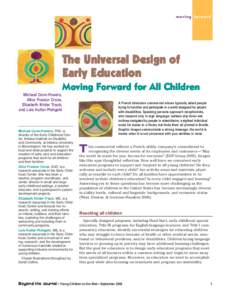 Learning / Higher education / Universal Design for Learning / E-learning / Universal design in education / Special education / Universal design for instruction / Developmentally Appropriate Practice / Education / Pedagogy / Philosophy of education