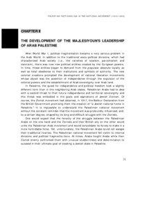 PALESTINE-FACTIONALISM IN THE NATIONAL MOVEMENT[removed]CHAPTER II