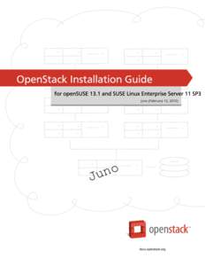 OpenStack Installation Guide for openSUSE 13.1 and SUSE Linux Enterprise Server 11 SP3
