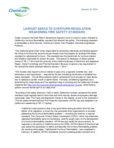 Microsoft Word - Chemtura Official Statement_California_011614.doc