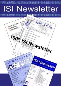 International Statistical Institute Newsletter)