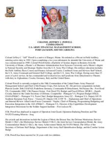 Year of birth missing / Colin Powell / Jeffrey Unger / Teresa King / Military personnel / United States / Military