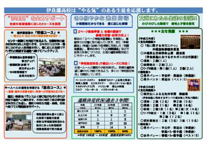 伊良部高校は 伊良部高校は“やる気 やる気”のある生徒 のある生徒を 生徒を応援します 応援します。