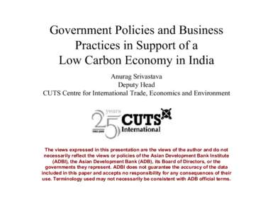 Air pollution / Energy policy / Environmental economics / Carbon finance / Low-carbon economy / Energy conservation / Emission standard / Climate change mitigation / Carbon offset / Environment / Earth / Climate change policy