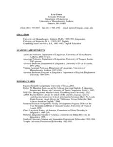 Academia / Knowledge / Linguistics / Shana Poplack / African American Vernacular English / African-American culture / Applied linguistics / Wendy Wilkins / Laura Michaelis / Science / Interdisciplinary fields / Year of birth missing