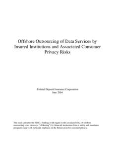 FDIC - Offshore Outsourcing[removed]doc