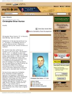 amarillo.com | Obituaries: Christopher Brian Hunton[removed]