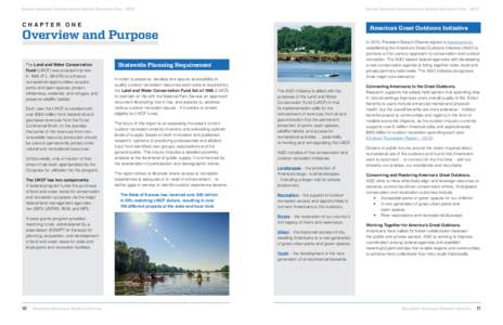 Kansas Statewide Comprehensive Outdoor Recreation Plan – 2015  Kansas Statewide Comprehensive Outdoor Recreation Plan – 2015 CHAPTER ONE