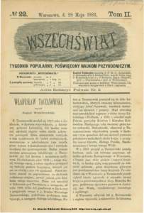 .M[removed]Warszawa, d. 28 Maja 1883.
