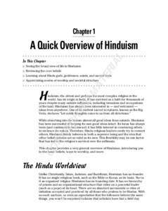 Chapter 1  AL A Quick Overview of Hinduism In This Chapter