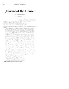 440  JOURNAL OF THE HOUSE Journal of the House FIFTY-THIRD DAY