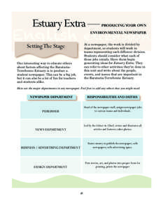 Estuary Extra — English extension PRODUCING YOUR OWN ENVIRONMENTAL NEWSPAPER