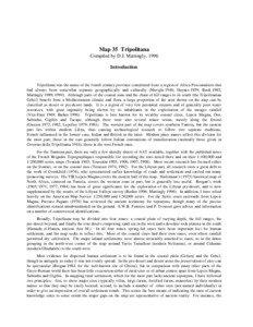 Map 35 Tripolitana Compiled by D.J. Mattingly, 1996 Introduction