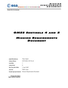 Microsoft Word - sentinel 4 and 5 MRD issue 1 rev 0 signed.doc