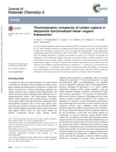 Thermodynamic complexity of carbon capture in alkylamine-functionalized metal–organic frameworks