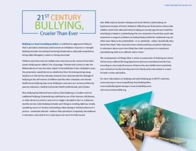 Crime Prevention Month Kit  21st Century Bullying, Crueler Than Ever