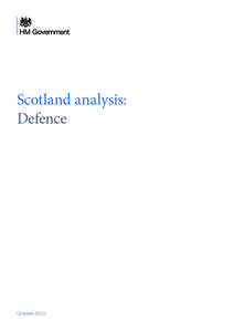 Scotland analysis: Defence October 2013  Scotland analysis: